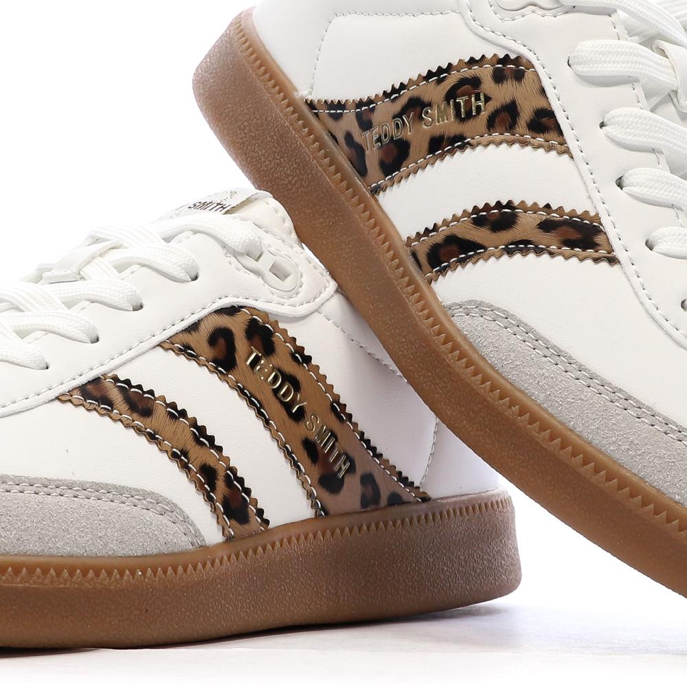 Baskets Blanc/léopard Femme Teddy Smith Zapato Blanco vue 7