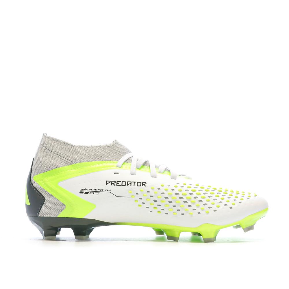 Chaussures de foot Blanc/Vert Homme Predator Accuracy.2 FG vue 2