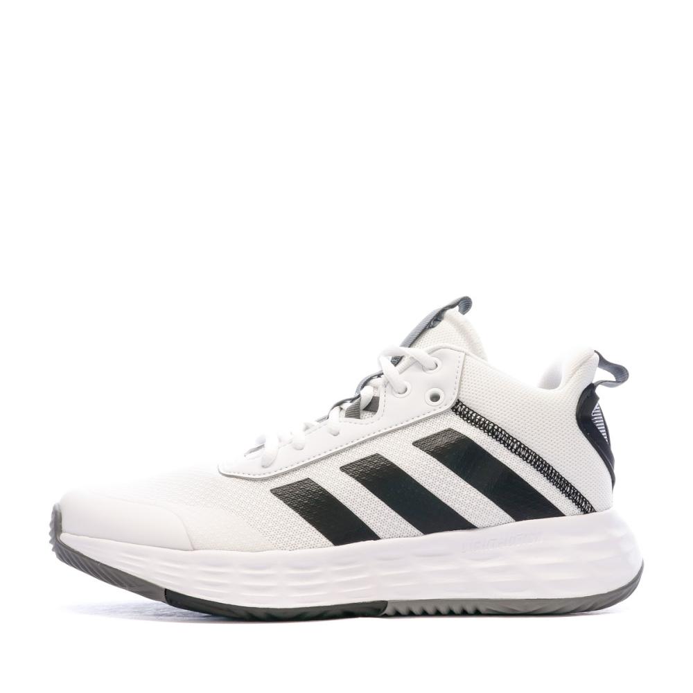 Chaussures de basketball Blanches Homme Adidas Ownthegame 2.0 pas cher