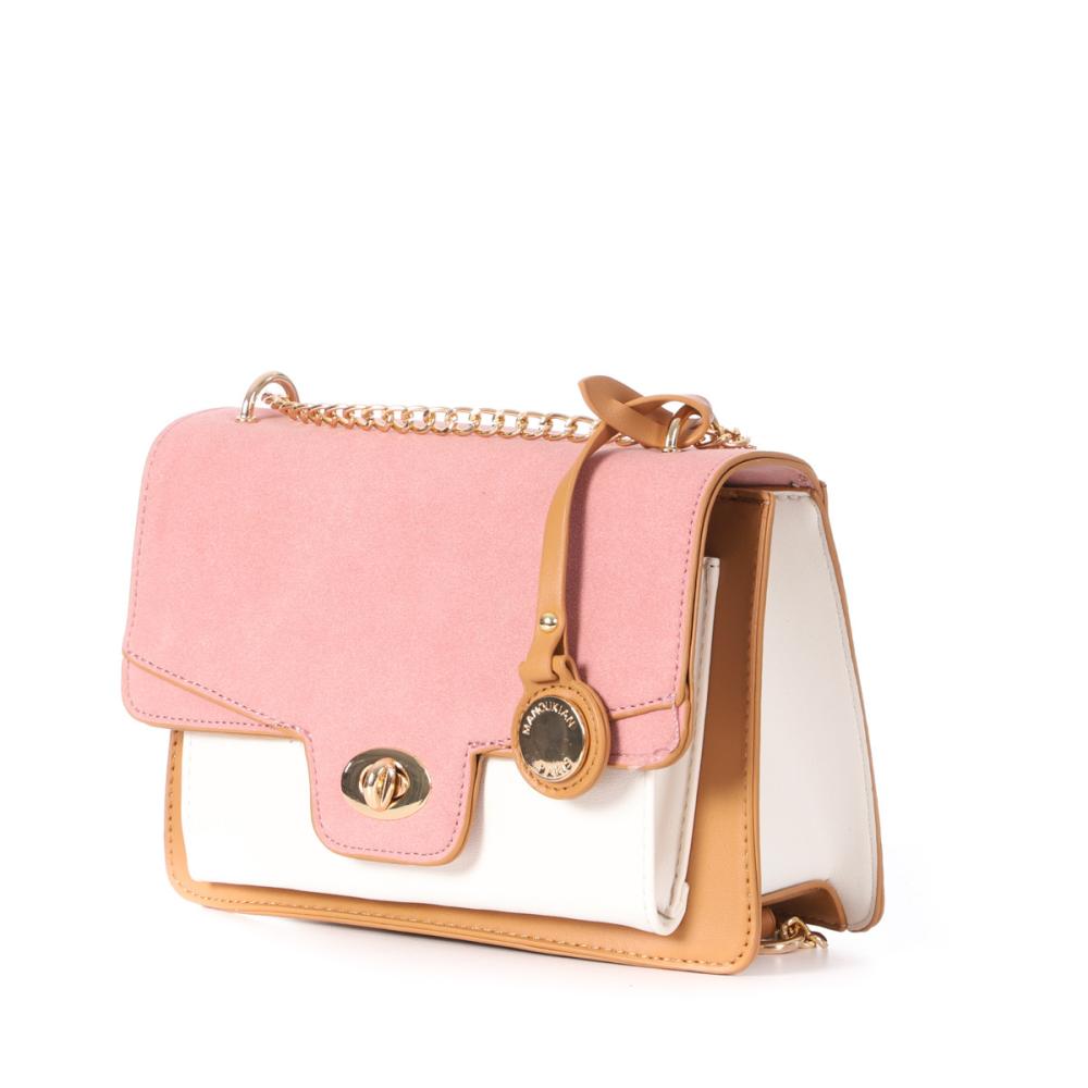 Sac à main Rose/Camel Femme Manoukian Jimmy vue 3