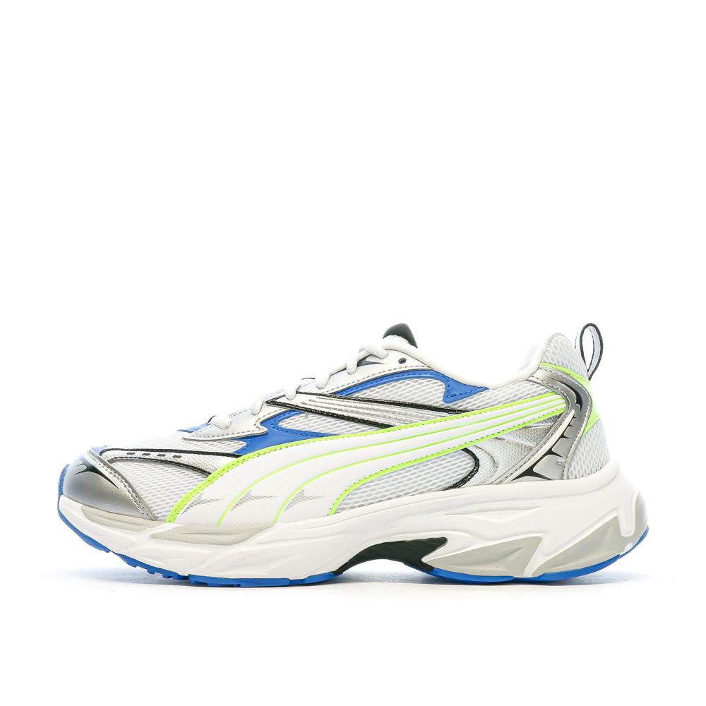 Baskets Blanc/Bleu Homme Puma Morphic pas cher