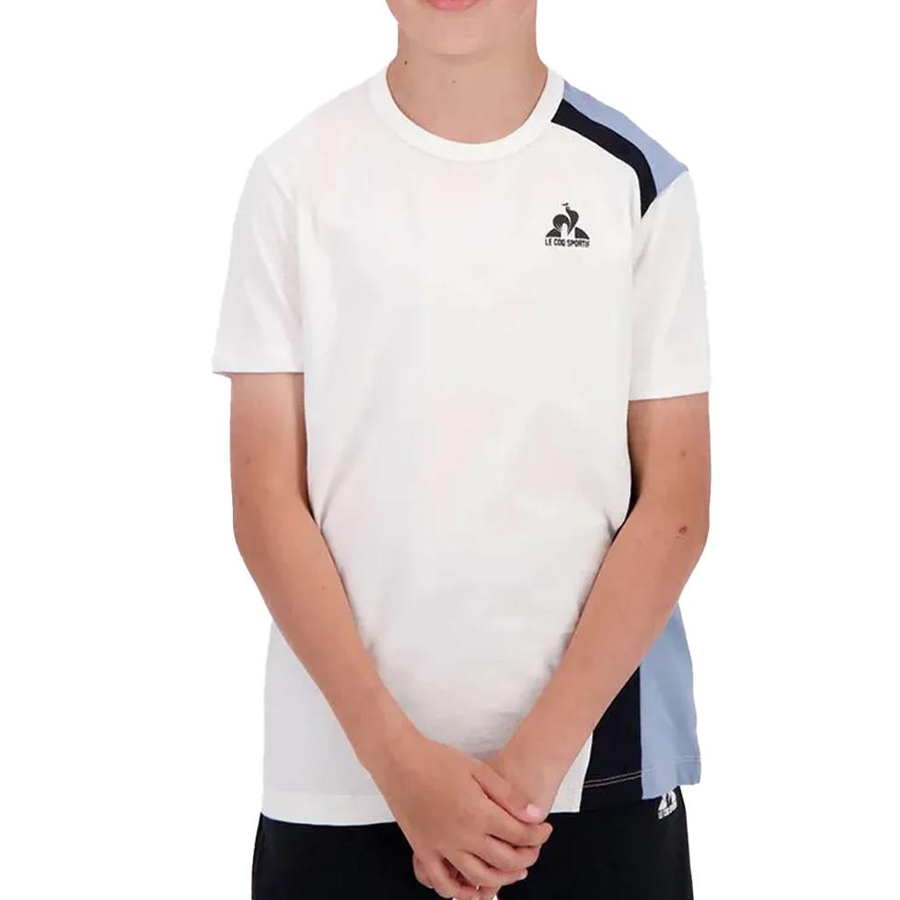 Camiseta blanco/azul niño Le Coq Sportif Graphique N°1 barato