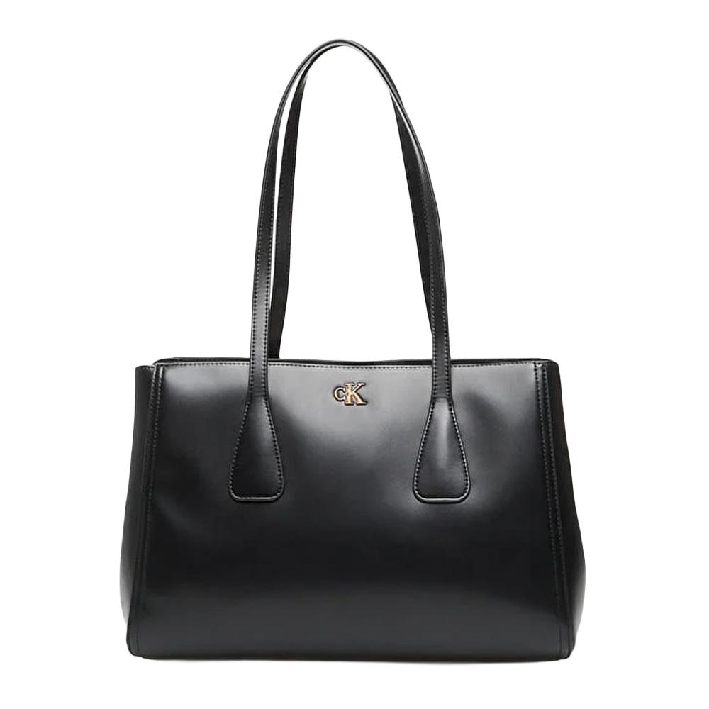 Sac Cabas Noir Femme Blanc Calvin Klein Jeans Medium pas cher