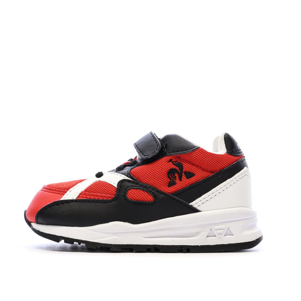 Baskets Noir/Rouge Garçon Le Coq Sportif Lcs R850 Inf pas cher