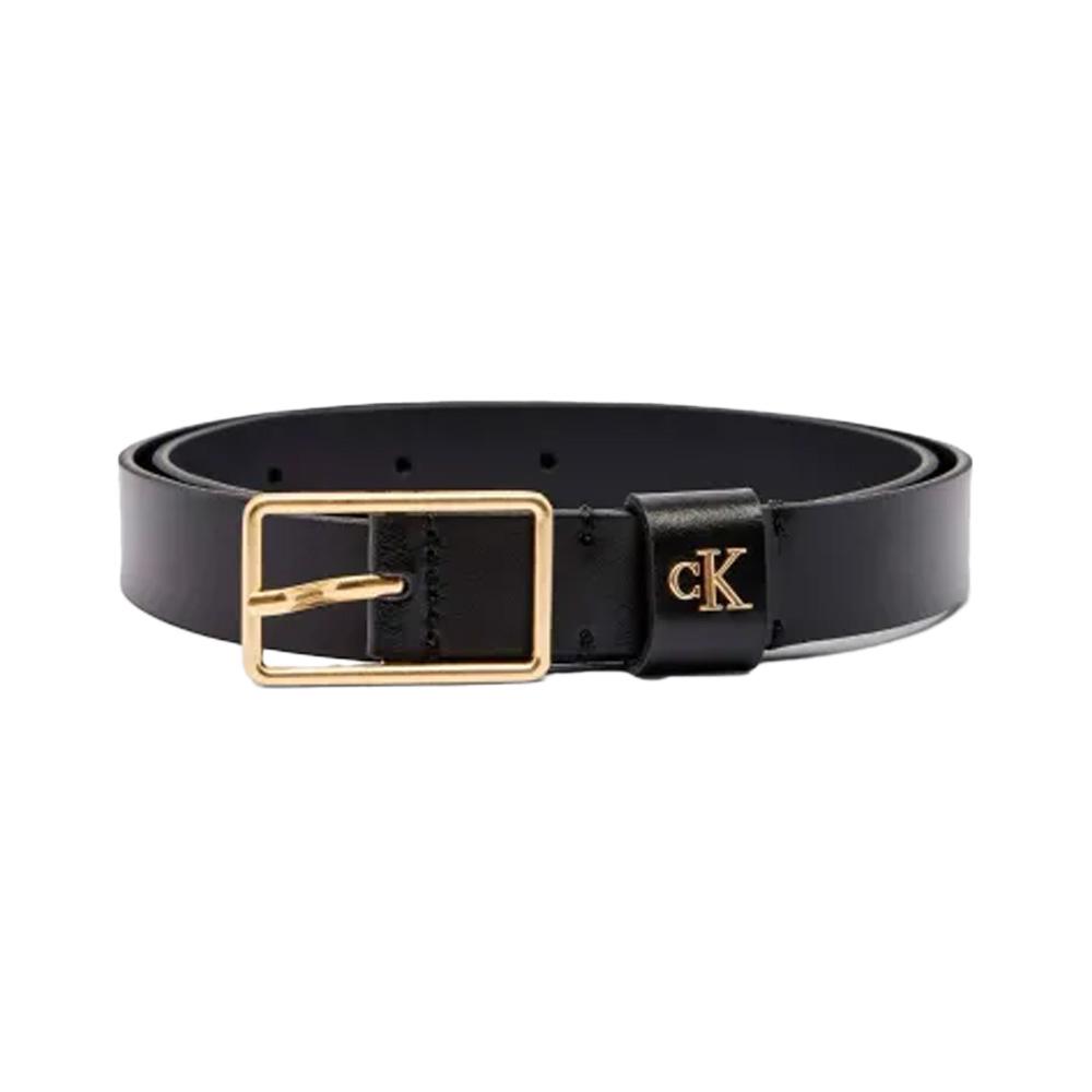 Ceinture Noir Femme Calvin Klein Jeans Square Buckle pas cher