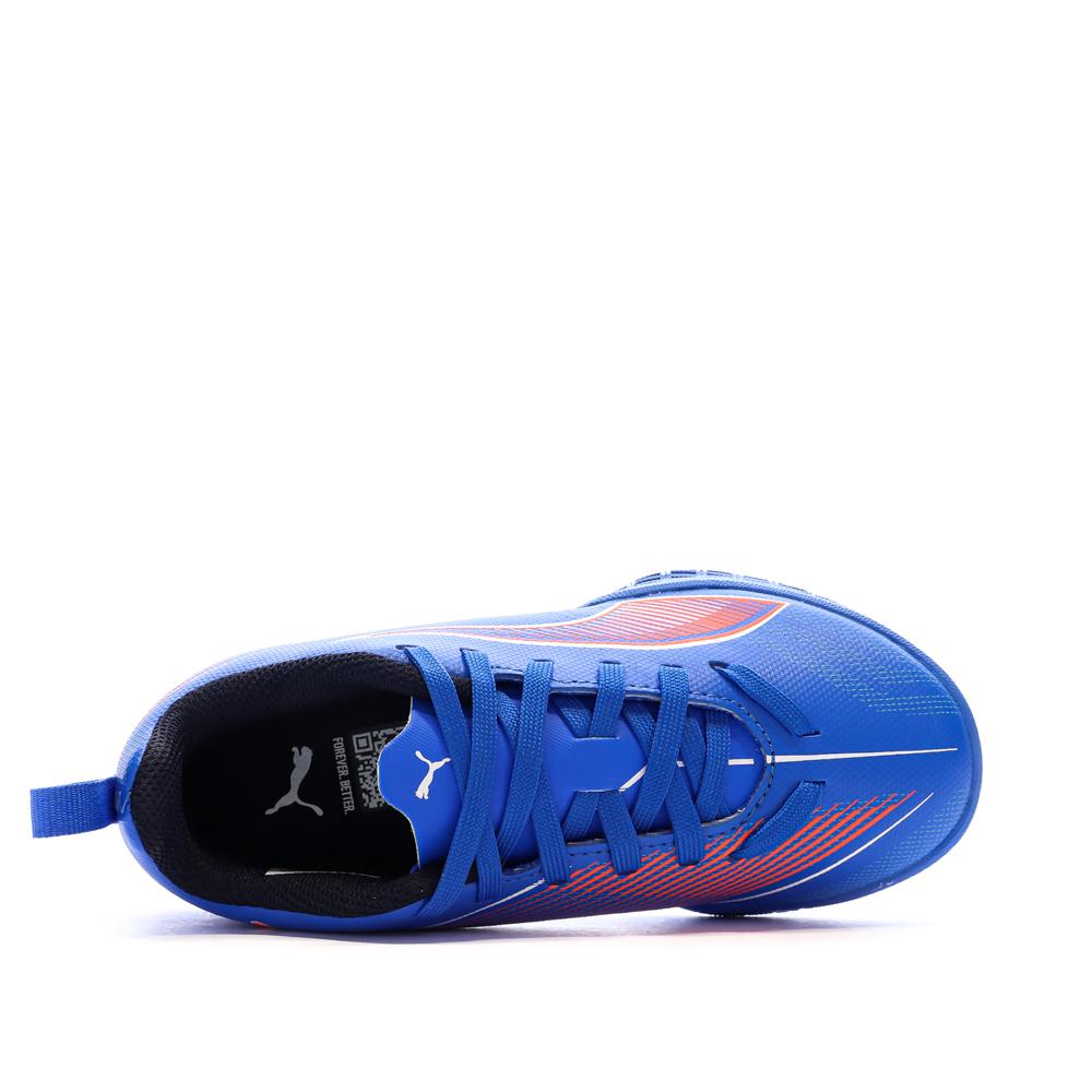 Zapatillas de fútbol azules para niño Puma Ultra 6 Play ver 4