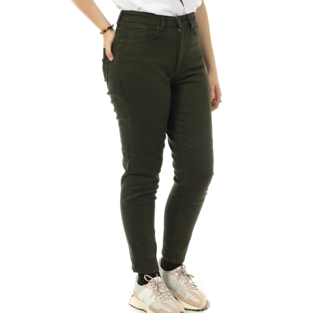 Jean Kaki Femme Only Marina Life pas cher