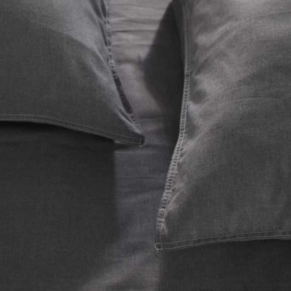Housse de couette Grise Today Chambray 260x240 vue 3