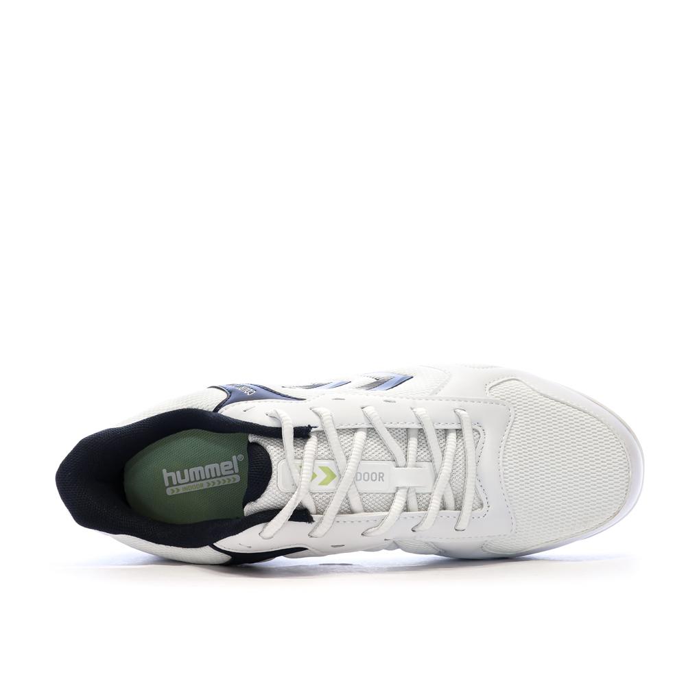 Chaussures de Sport Blanc/Marine Homme Hummel Court Control II vue 4