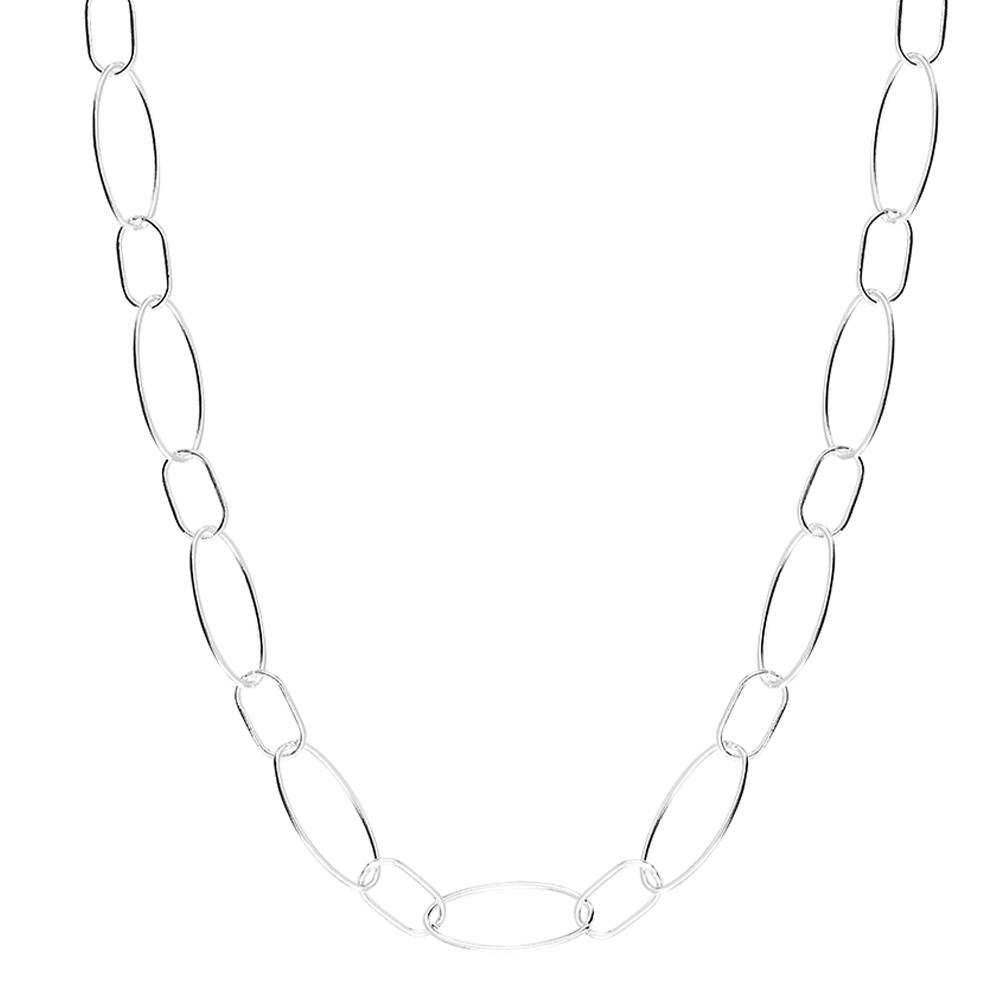 Collier Chainette Argenté Clio Blue Lila vue 2