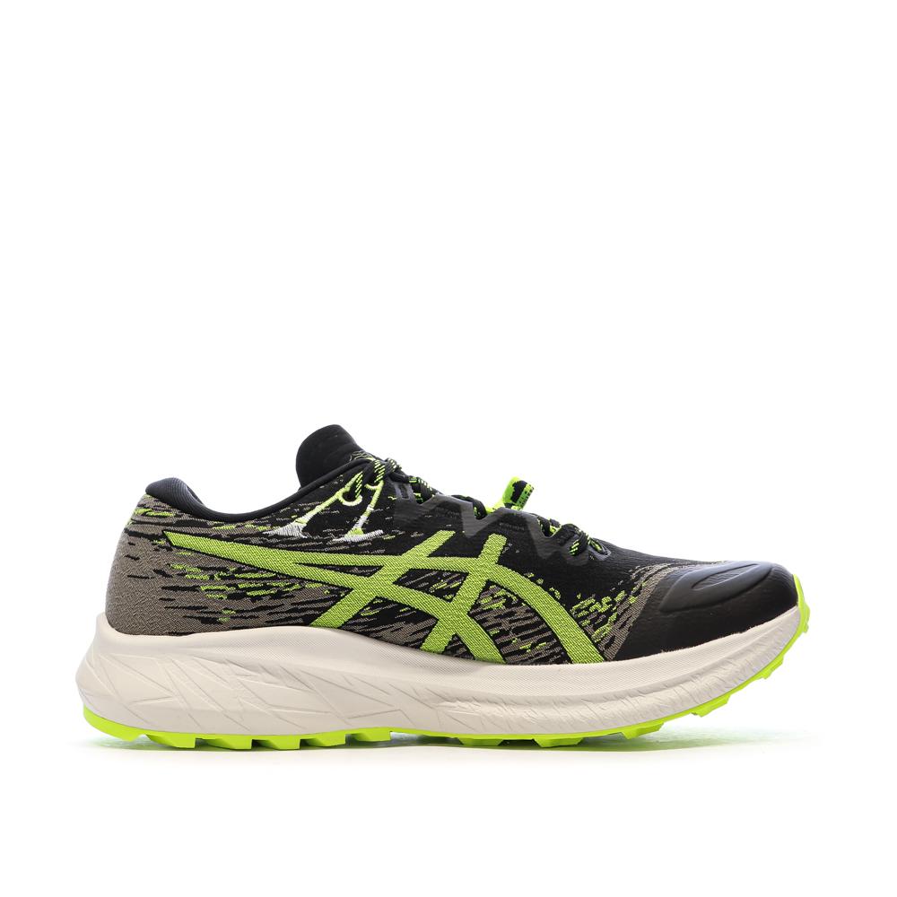 Chaussures de Trail Noir/Jaune Homme Asics Fuji Lite 5 vue 2