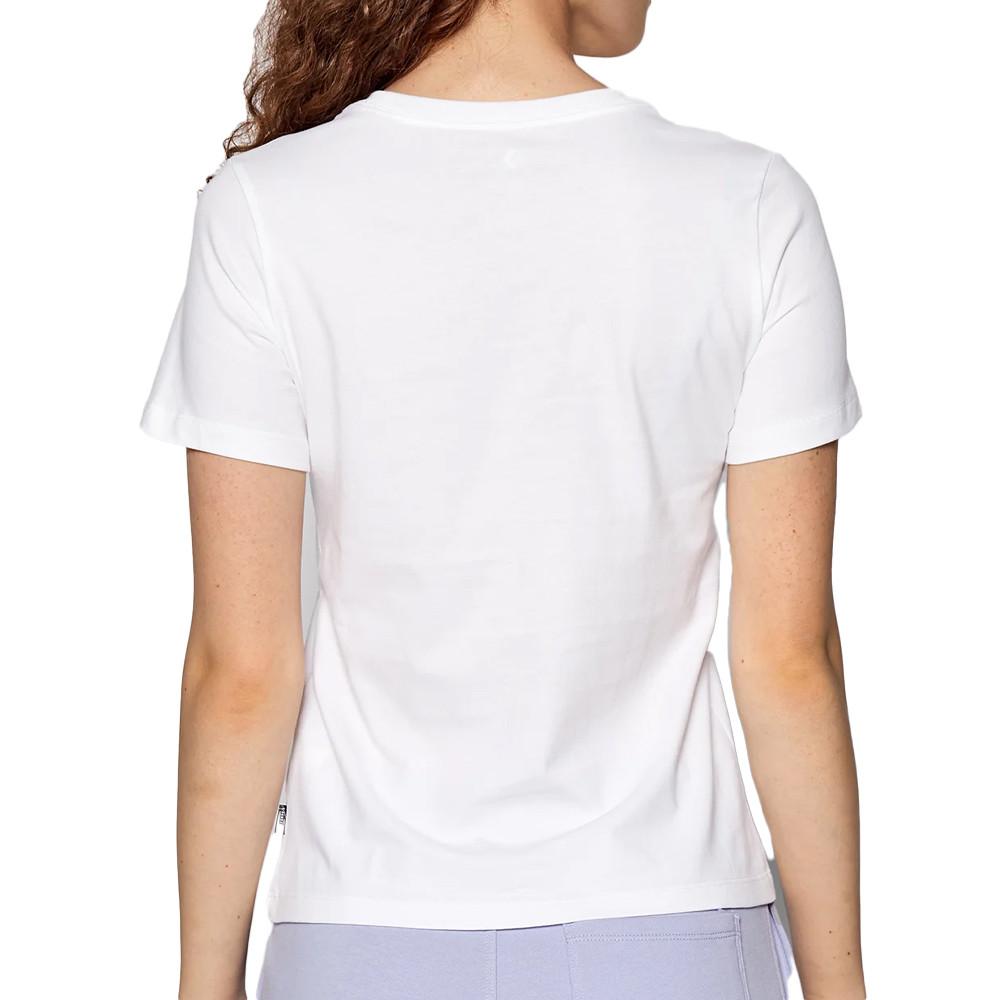 T-shirt Blanc Femme Converse Inspired Takedown vue 2