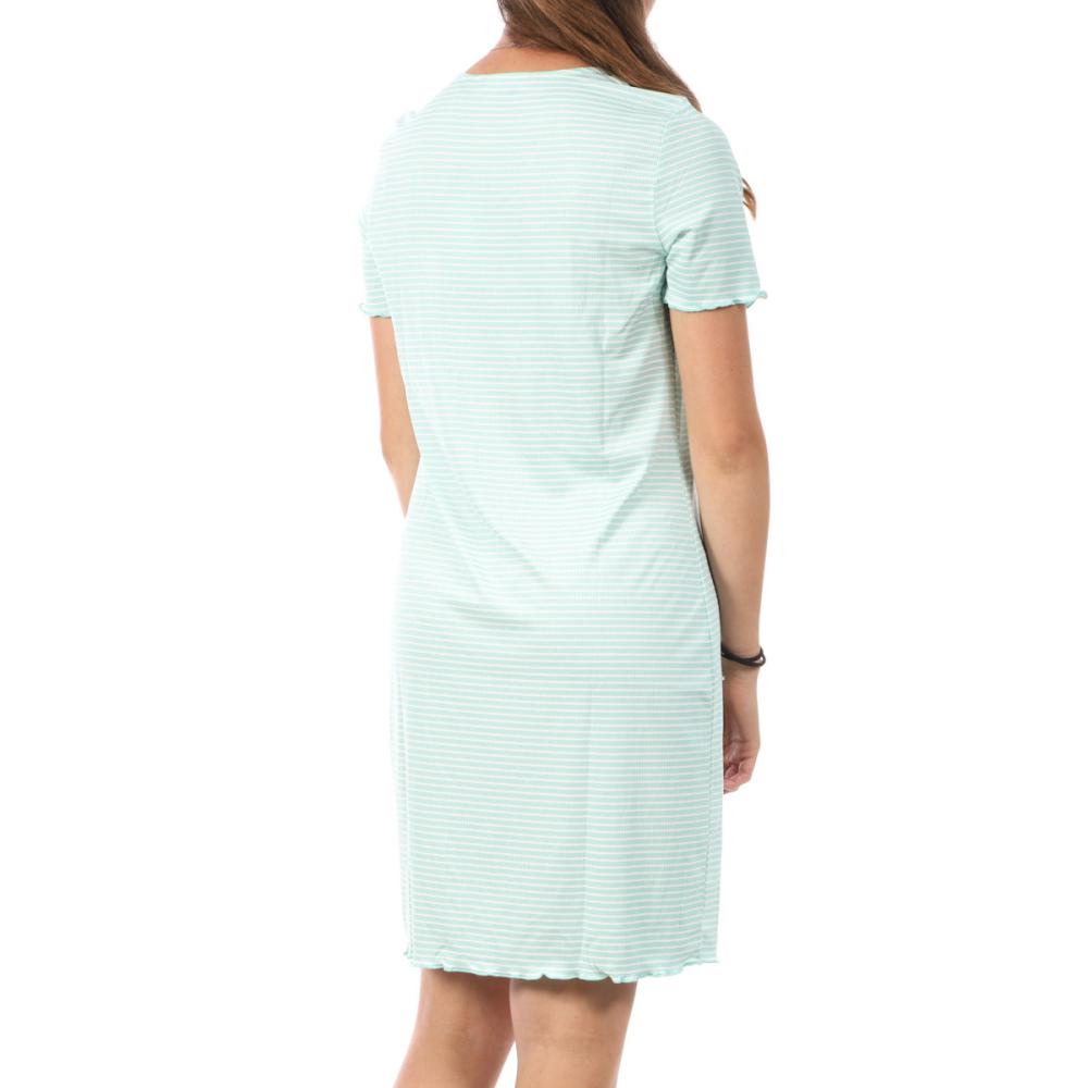Robe Turquoise à Motifs Femme Vero Moda Madi Jill vue 2