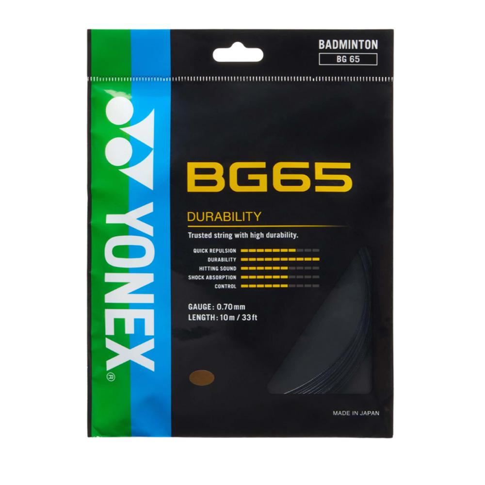 Cordage de badminton Bg 65 Jauge Noir pas cher