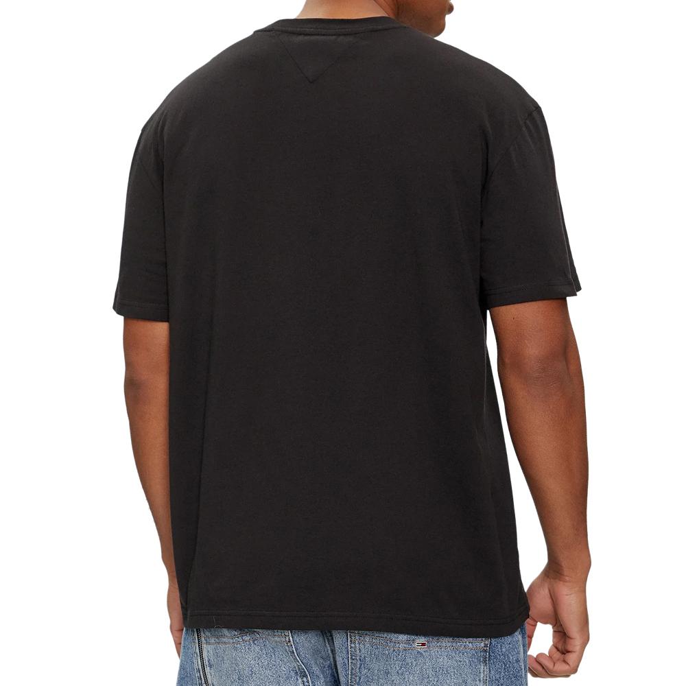 T-shirt Noir Homme Tommy Hilfiger Spray Pop vue 2