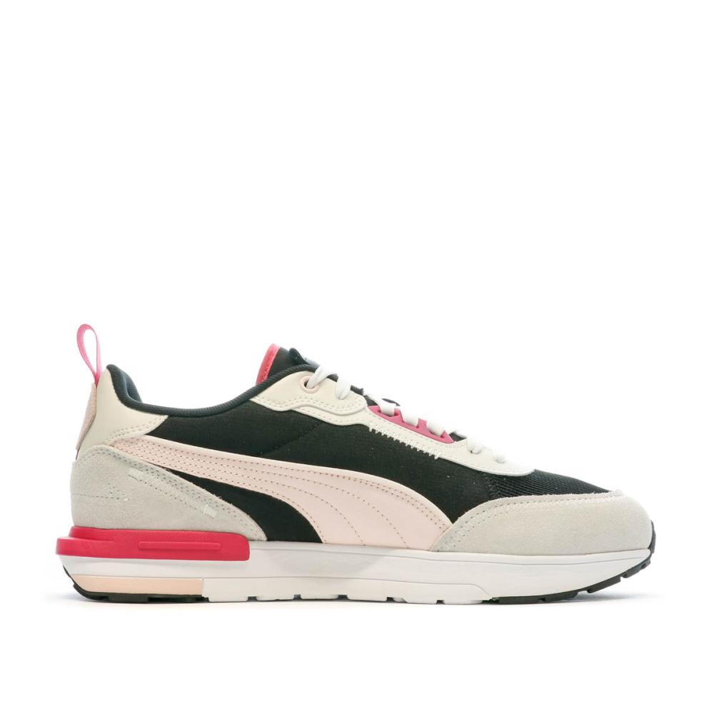 Baskets Grises/Rouges Homme Puma R22 vue 2