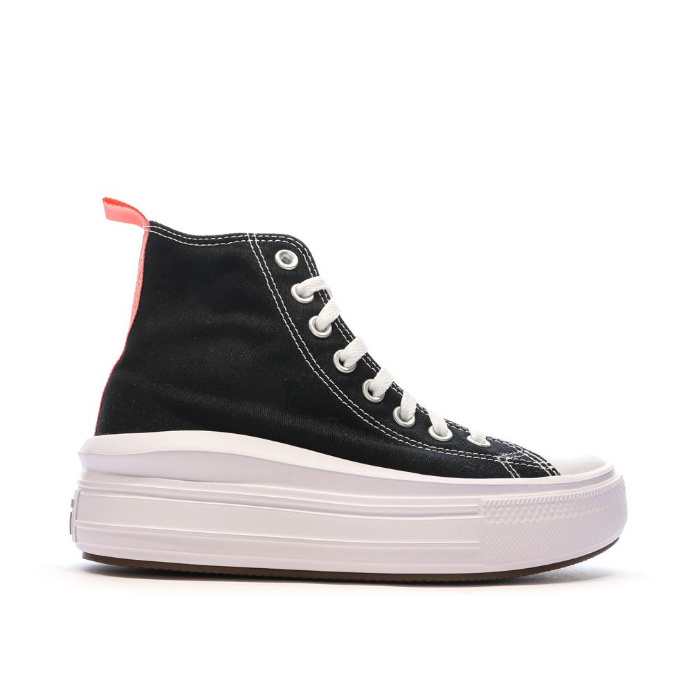 Baskets Noir/Rose Femme Converse All Star Move Platform vue 2