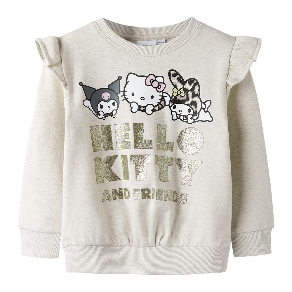 Sweat Beige Fille Name it Fask pas cher
