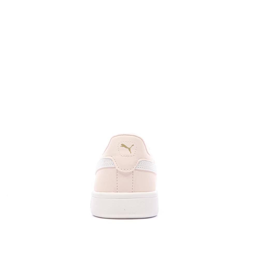 Baskets Rose/Blanc Femme Puma Smash vue 3