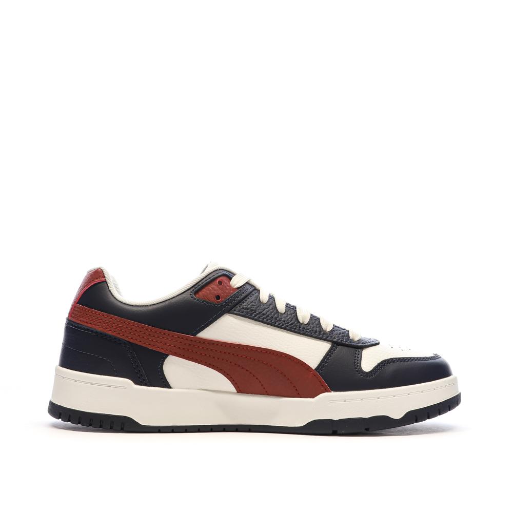 Baskets Noires/Blanches/Rouges Homme Puma Rbd vue 2