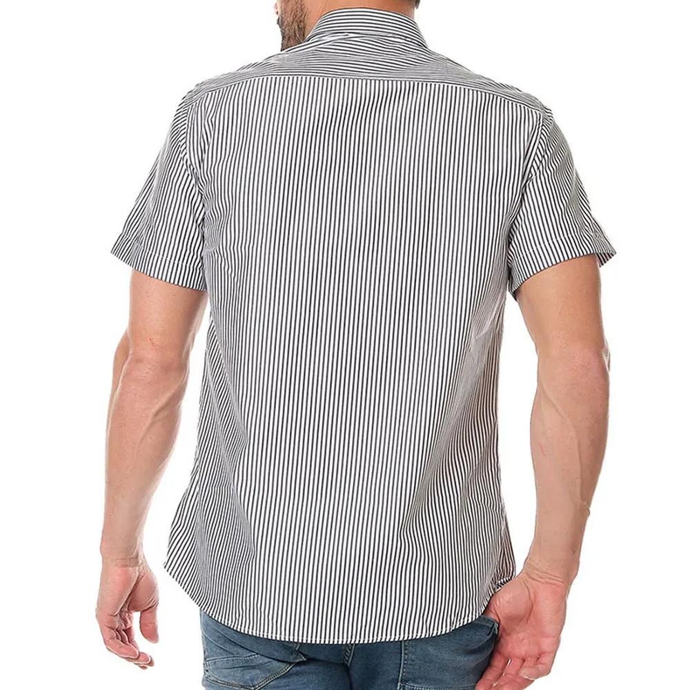 Chemisette Blanc/Noir Homme Sinéquanone CARL vue 2