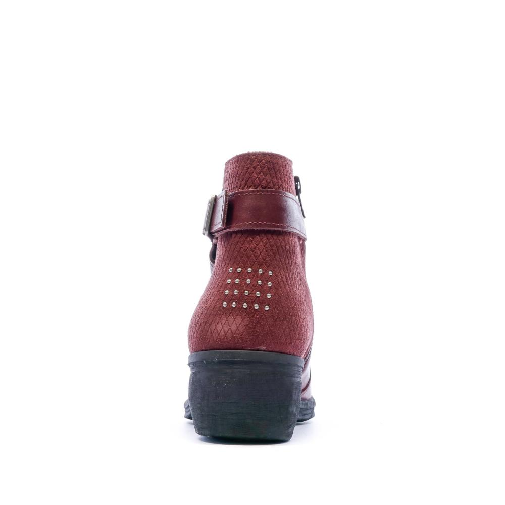 Bottines Bordeaux Femme TBS Corraly vue 3