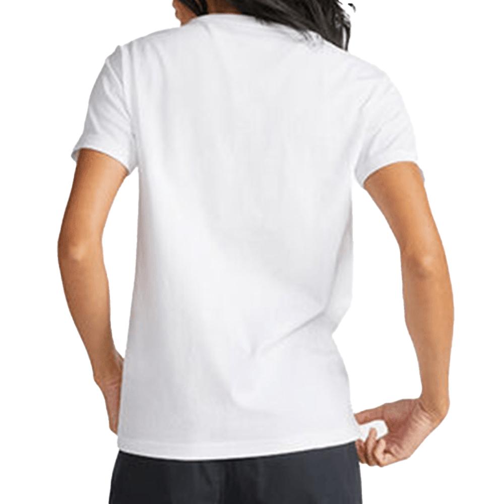 T-shirt Blanc Femme Converse Sneaker vue 2