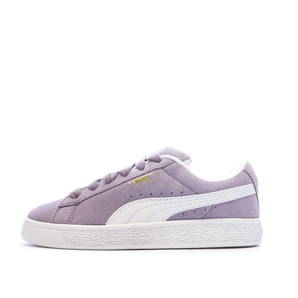 Baskets Violettes Fille Puma Suede Xl pas cher