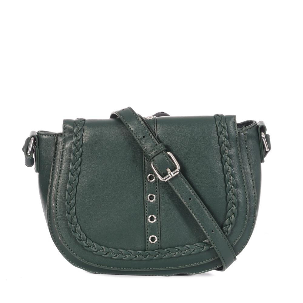 Sac à Bandoulière Vert Femme Manoukian AMANDA pas cher