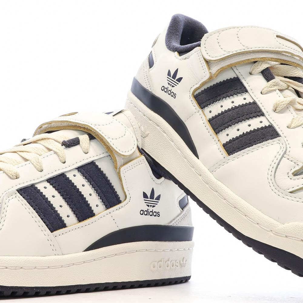 Baskets Blanches/Marine Homme Adidas Forum 84 vue 7