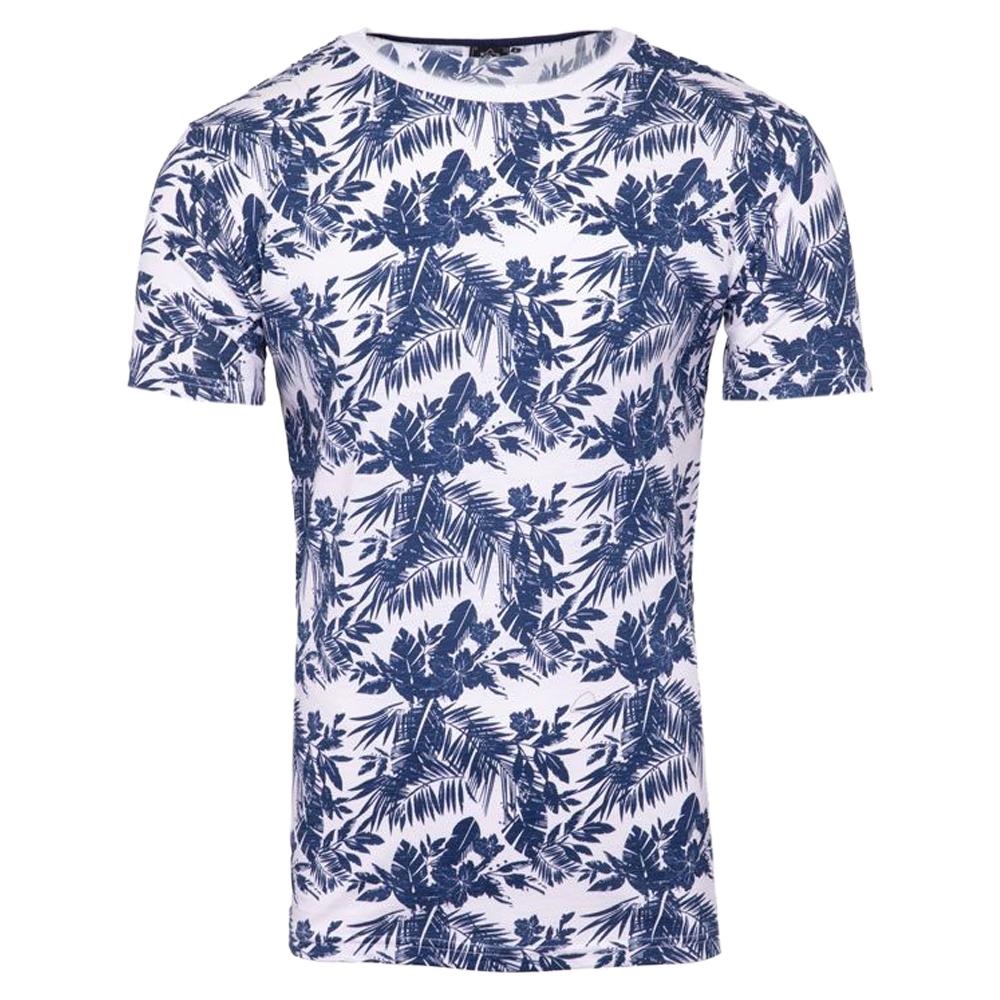 T-shirt Marine/Blanc Homme La Maison Blaggio Menson pas cher