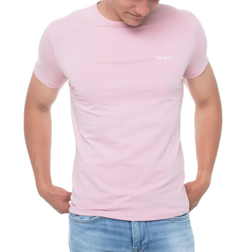T-shirt Rose Homme Pepe Jeans Original Basic PM508212 pas cher