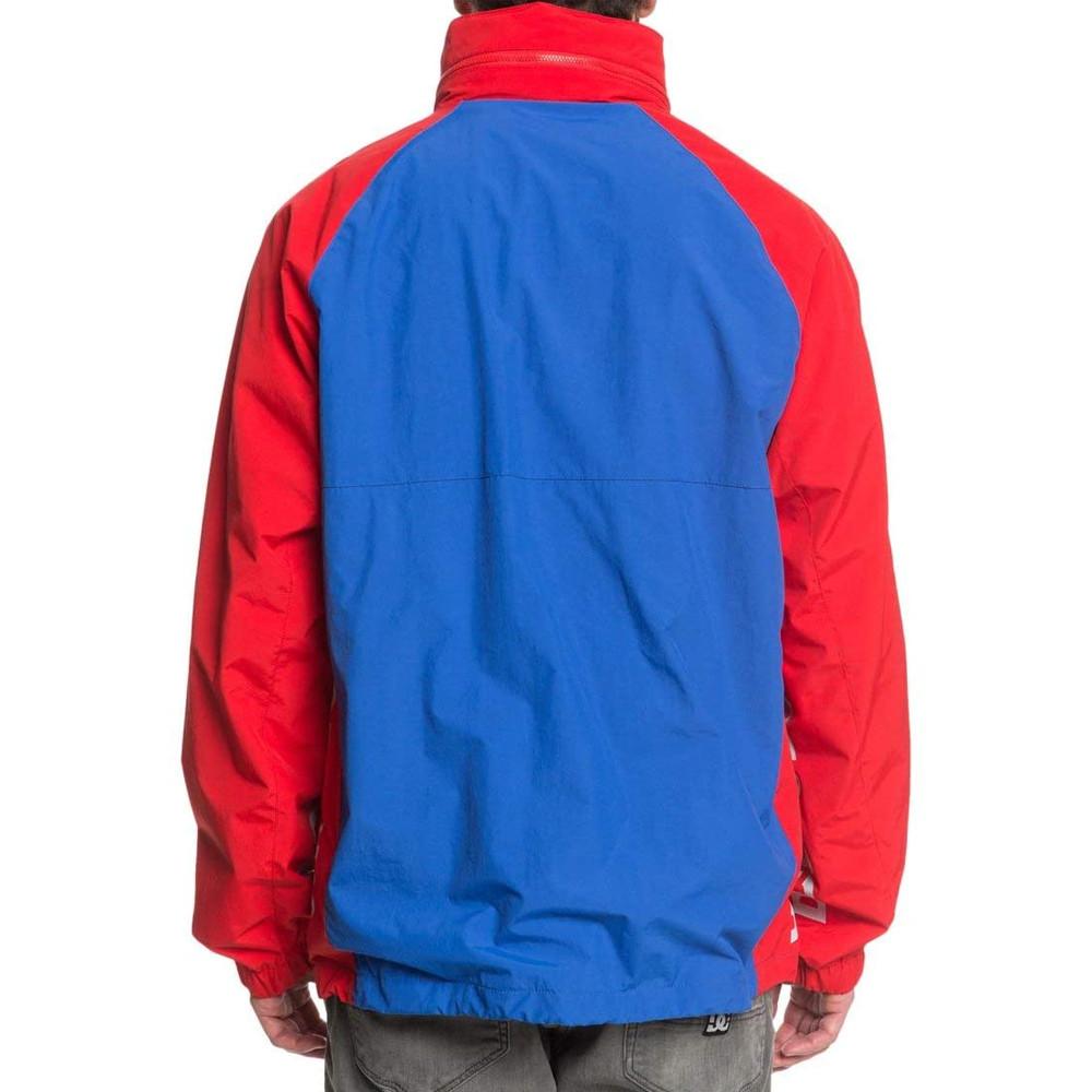 Coupe-Vent 1/4 Zip Bleu/Rouge Homme DC Shoes Mitford vue 2
