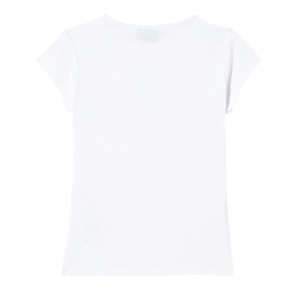 T-shirt Blanc Fille Kaporal Facee vue 2