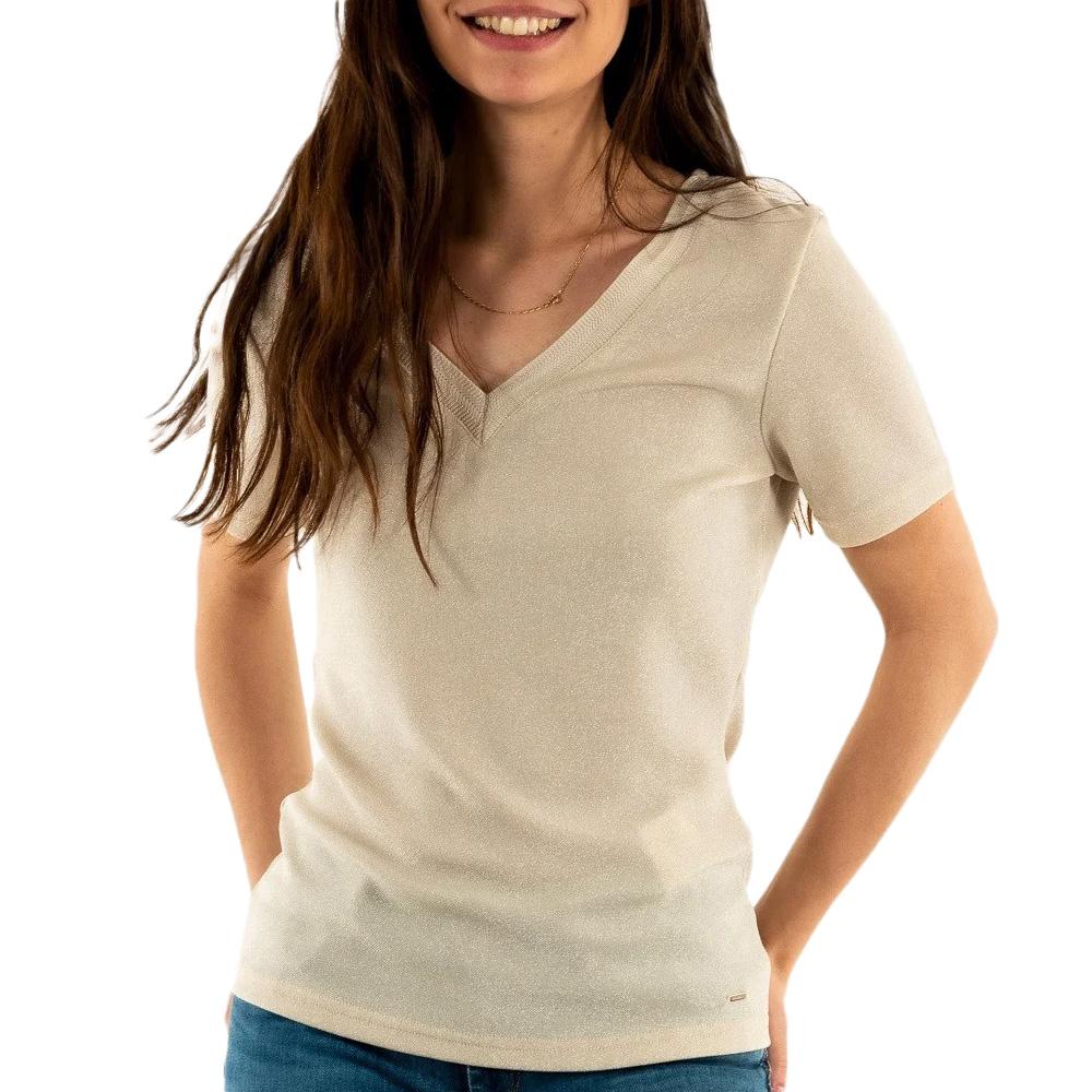 T-shirt Beige Femme Morgan Diwi pas cher