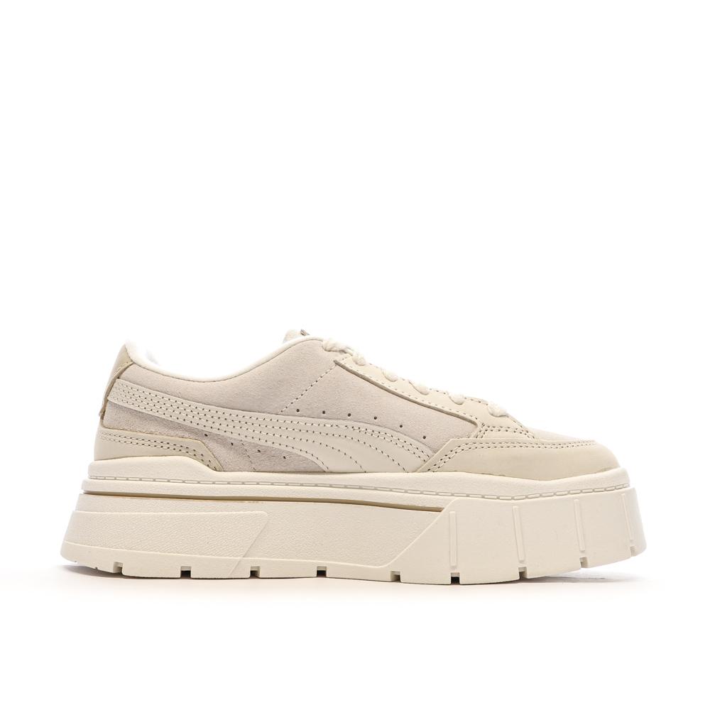 Baskets Beige Femme PUMA Mayze Stack Selflove vue 2