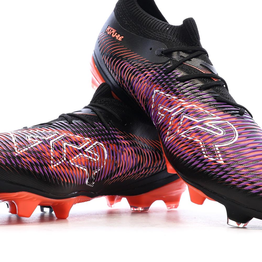 Chaussures de football Noires/Oranges Homme Puma Future 8 vue 7