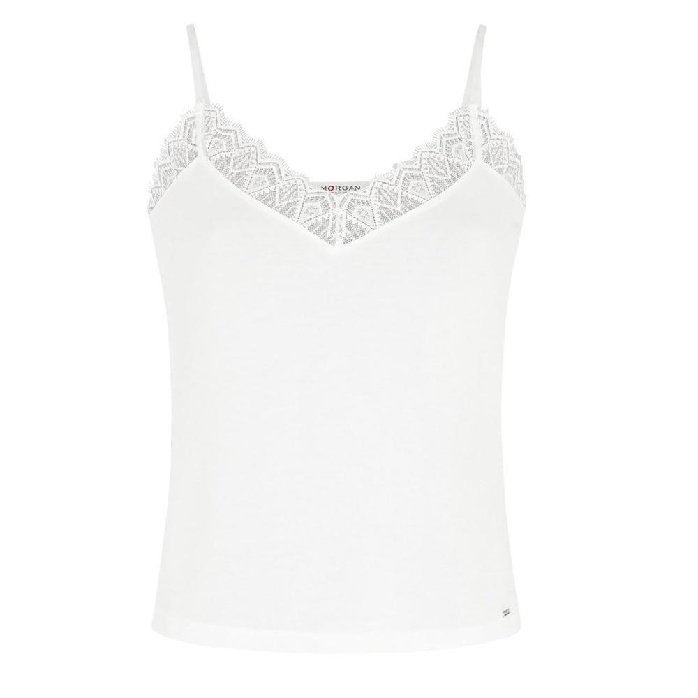 Débardeur Blanc Femme Morgan BETINA vue 2