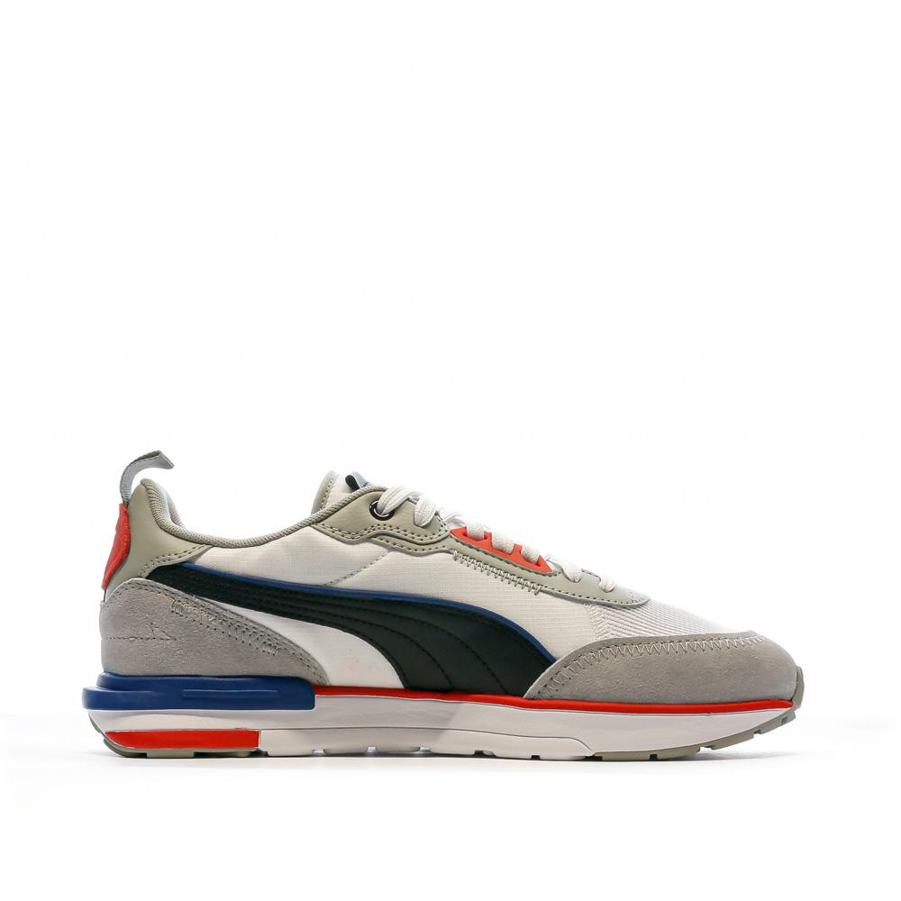 Baskets Blanc/Gris Homme Puma Puma R22 vue 2