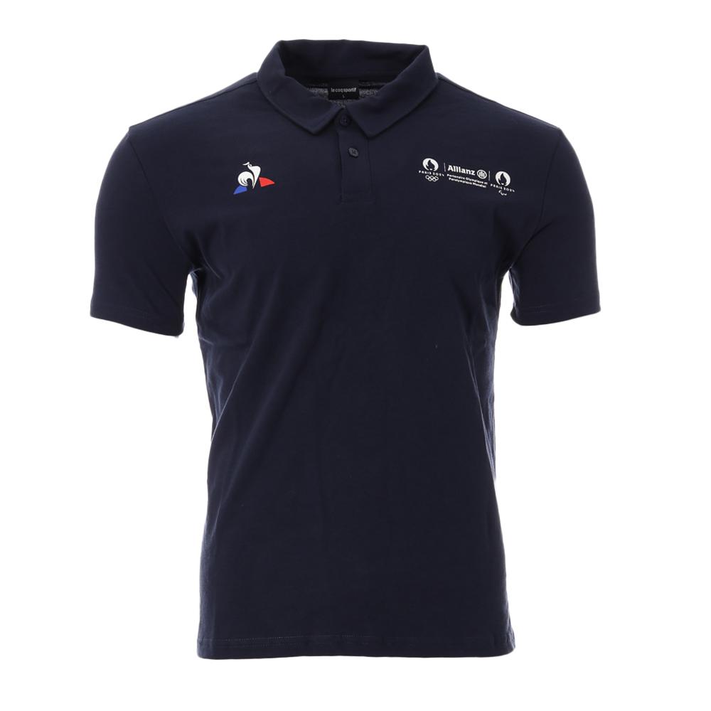 Polo Marine Homme Le Coq Sportif Allianz pas cher