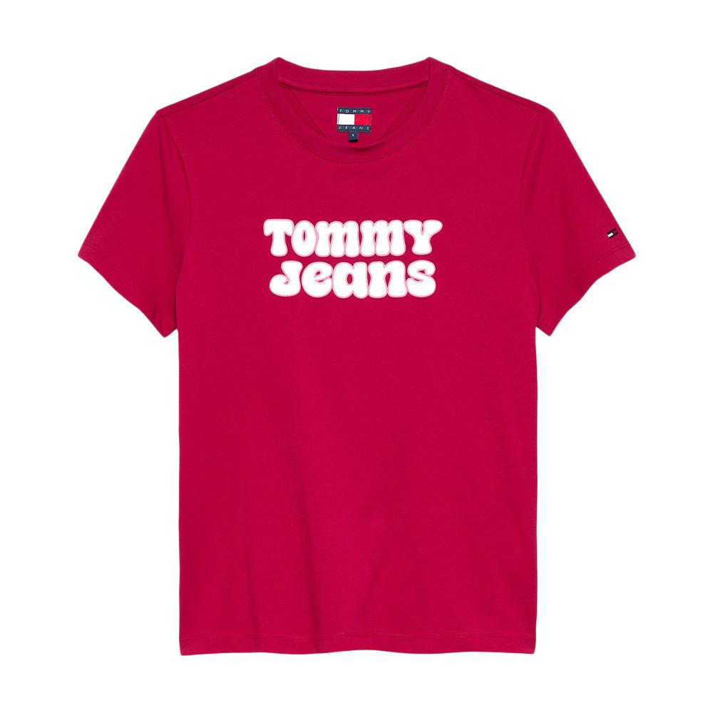 T-shirt Rose foncé Femme Tommy Hilfiger Tjw Reg Essential pas cher