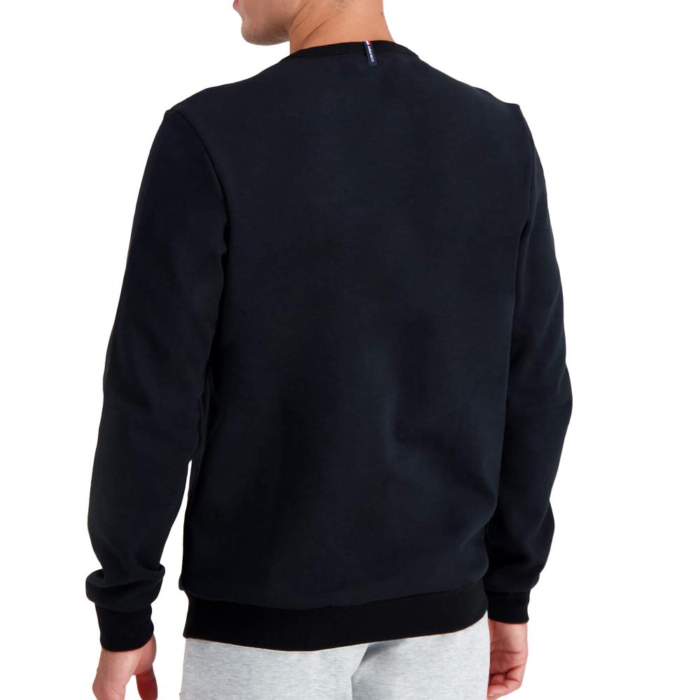 Sweat Noir Homme Le Coq Sportif Crew vue 2
