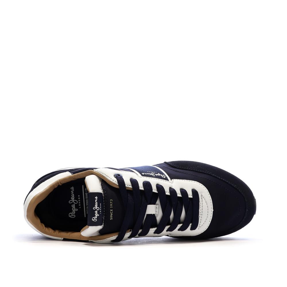 Zapatillas Hombre Blanco/Azul Marino Pepe jeans Buster ver 4