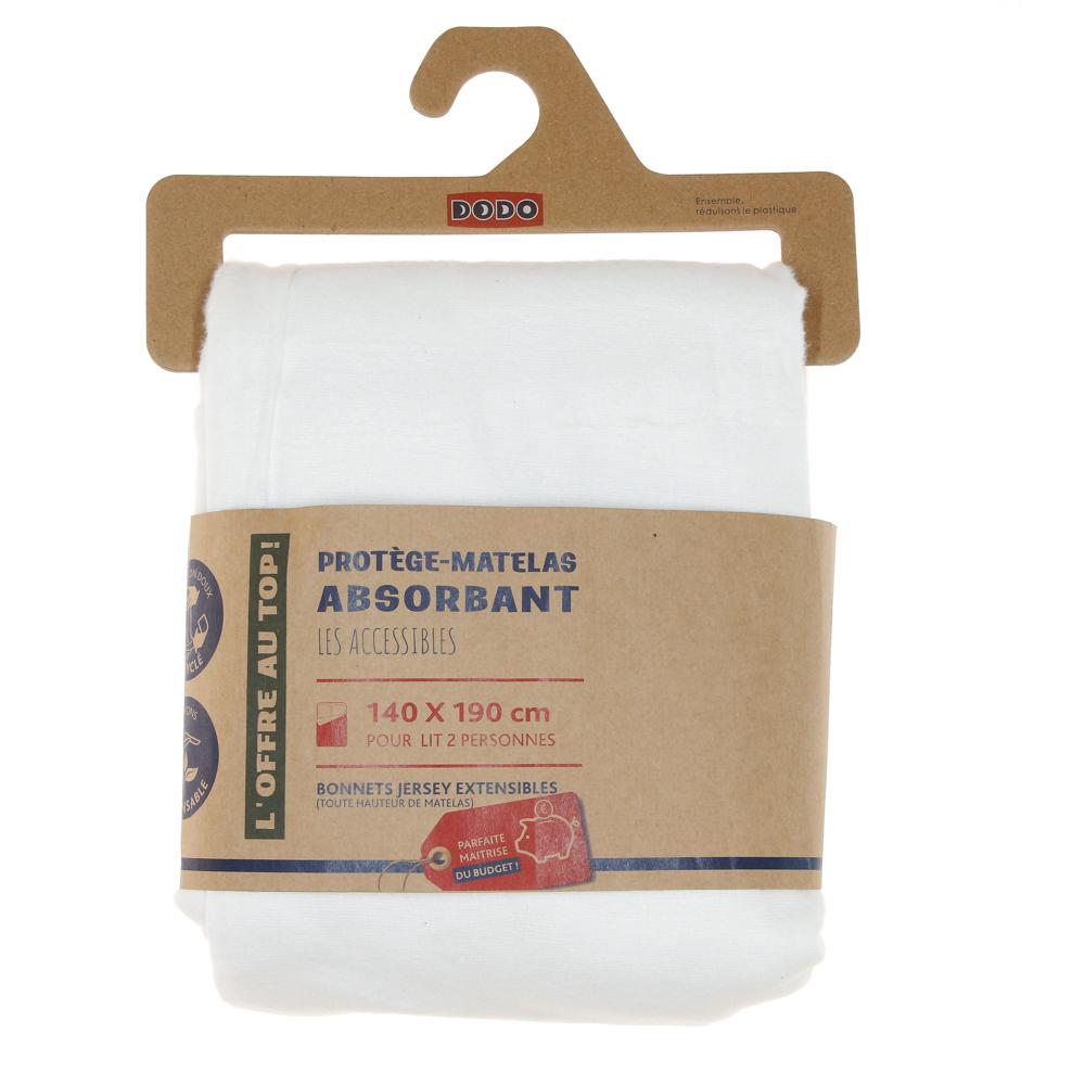 Protège-Matelas Blanc 140x190 Dodo Absorbant pas cher