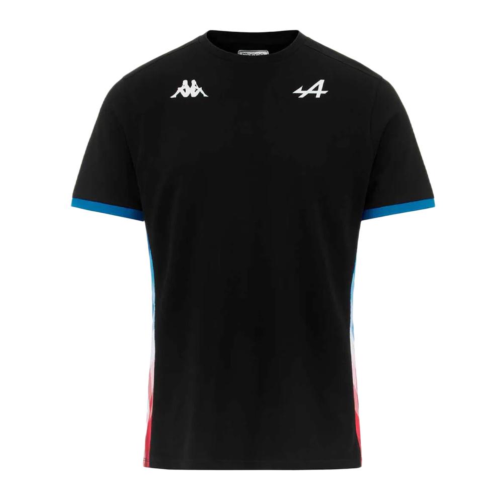 T-shirt Noir/Turquoise Homme Kappa Adirend pas cher
