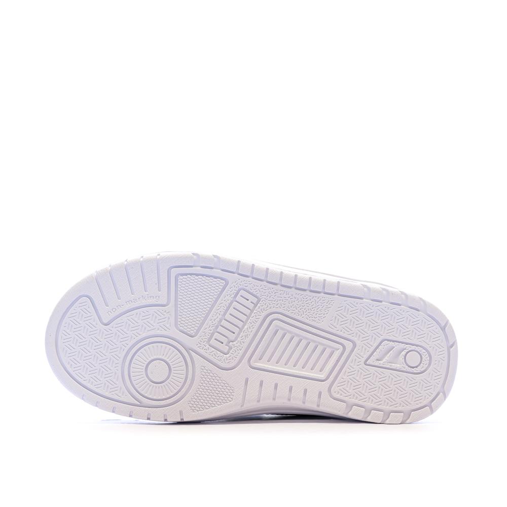 Baskets Blanches/Vertes Garçon Puma Shuffle Downtown vue 6
