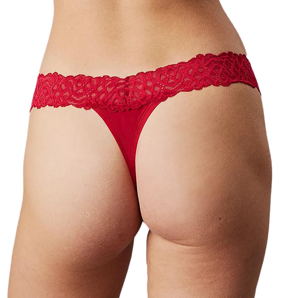 String Rouge Femme Calvin Klein Jeans Thong vue 2
