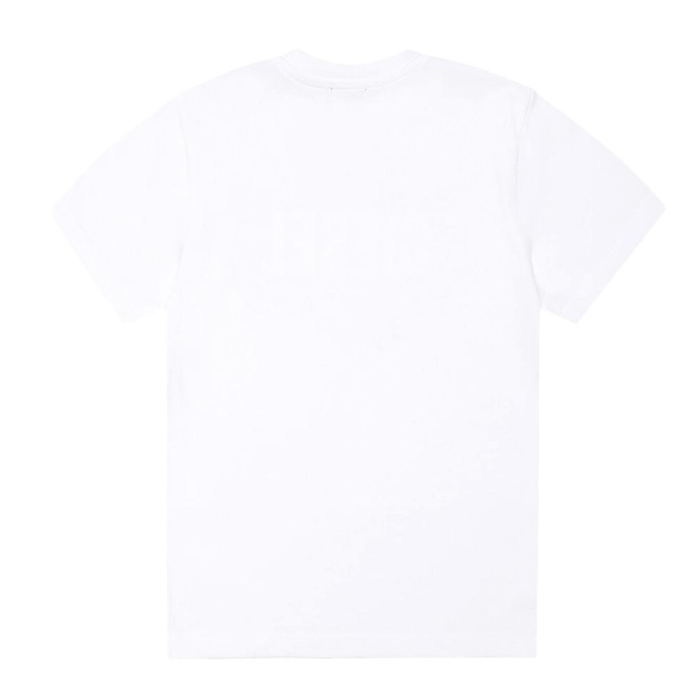 T-shirt Blanc Garçon Diesel Tdosky Maglietta vue 2