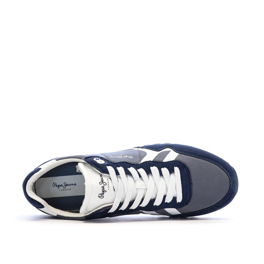 Baskets Marine/Blanche Homme Pepe jeans Denim vue 4