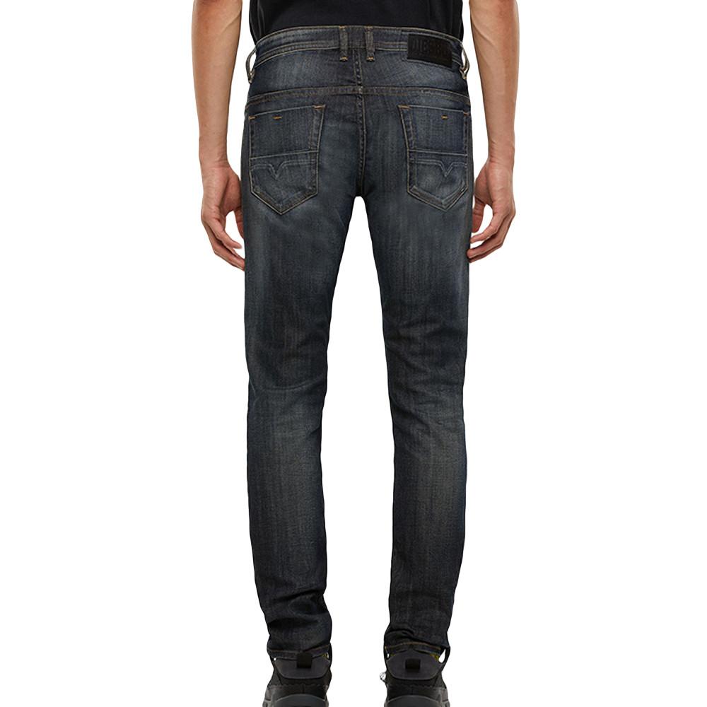 Jean slim Bleu foncé Homme Diesel Thommer vue 2
